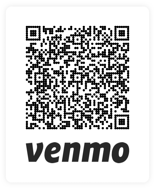 Venmo QR code for the Overlord's account